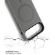 Чохол до мобільного телефона BeCover FIBRA ArcLine MagSafe Apple iPhone 17 Air Gray (715377)
