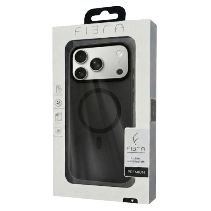 Чохол до мобільного телефона BeCover FIBRA ArcLine MagSafe Apple iPhone 17 Pro Black (715381)