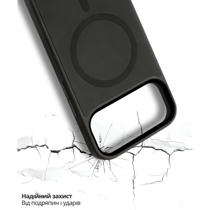 Чохол до мобільного телефона BeCover FIBRA ArcLine MagSafe Apple iPhone 17 Pro Black (715381)