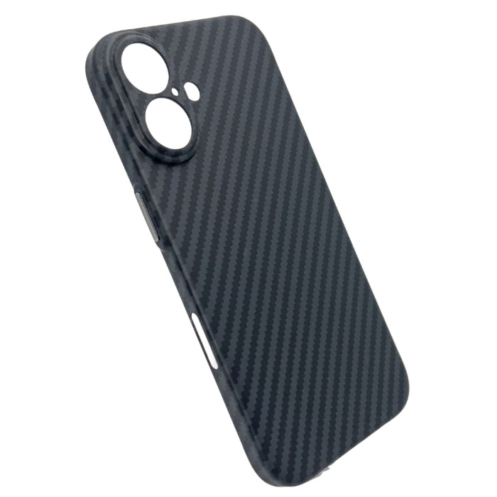 Чохол до мобільного телефона BeCover FIBRA Carbonite MagSafe Apple iPhone 17 Black (715406)