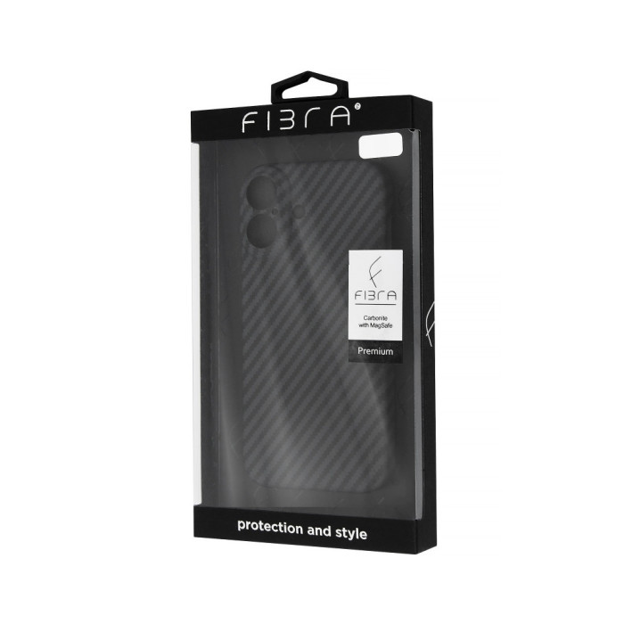 Чохол до мобільного телефона BeCover FIBRA Carbonite MagSafe Apple iPhone 17 Black (715406)