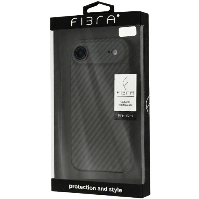 Чохол до мобільного телефона BeCover FIBRA Carbonite MagSafe Apple iPhone 17 Air Black (715407)