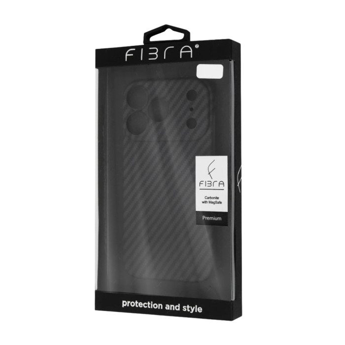 Чохол до мобільного телефона BeCover FIBRA Carbonite MagSafe Apple iPhone 17 Pro Black (715409)