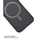 Чохол до мобільного телефона BeCover FIBRA Carbonite MagSafe Apple iPhone 17 Pro Black (715409)
