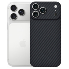 Чохол до мобільного телефона BeCover FIBRA Carbonite MagSafe Apple iPhone 17 Pro Max Black (715410)