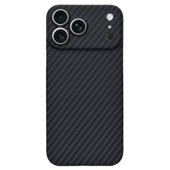 Чохол до мобільного телефона BeCover FIBRA Carbonite MagSafe Apple iPhone 17 Pro Max Black (715410)