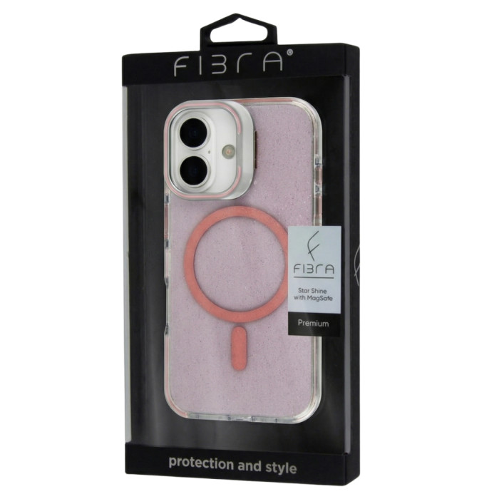 Чохол до мобільного телефона BeCover FIBRA Star Shine MagSafe Apple iPhone 17 Light Pink (715414)