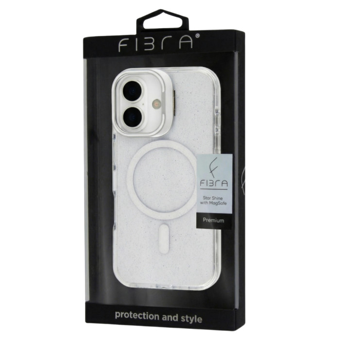 Чохол до мобільного телефона BeCover FIBRA Star Shine MagSafe Apple iPhone 17 White (715417)