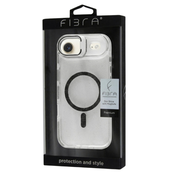 Чохол до мобільного телефона BeCover FIBRA Star Shine MagSafe Apple iPhone 17 Air Black (715418)