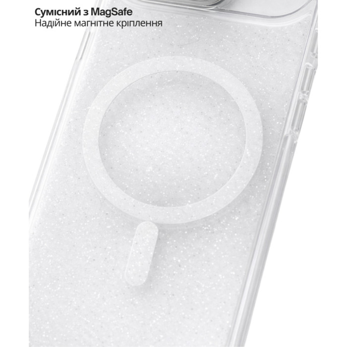 Чохол до мобільного телефона BeCover FIBRA Star Shine MagSafe Apple iPhone 17 Air White (715424)