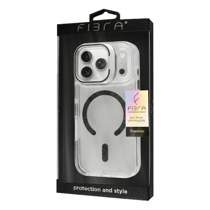 Чохол до мобільного телефона BeCover FIBRA Star Shine MagSafe Apple iPhone 17 Pro Black (715425)