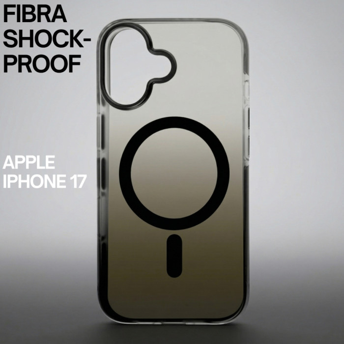Чохол до мобільного телефона BeCover FIBRA Shock-Proof MagSafe Apple iPhone 17 Black (715439)