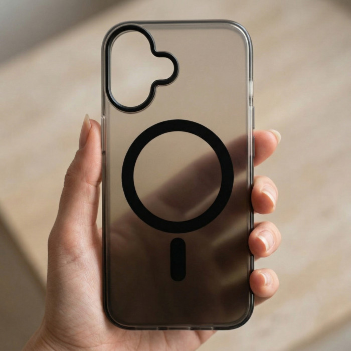 Чохол до мобільного телефона BeCover FIBRA Shock-Proof MagSafe Apple iPhone 17 Black (715439)