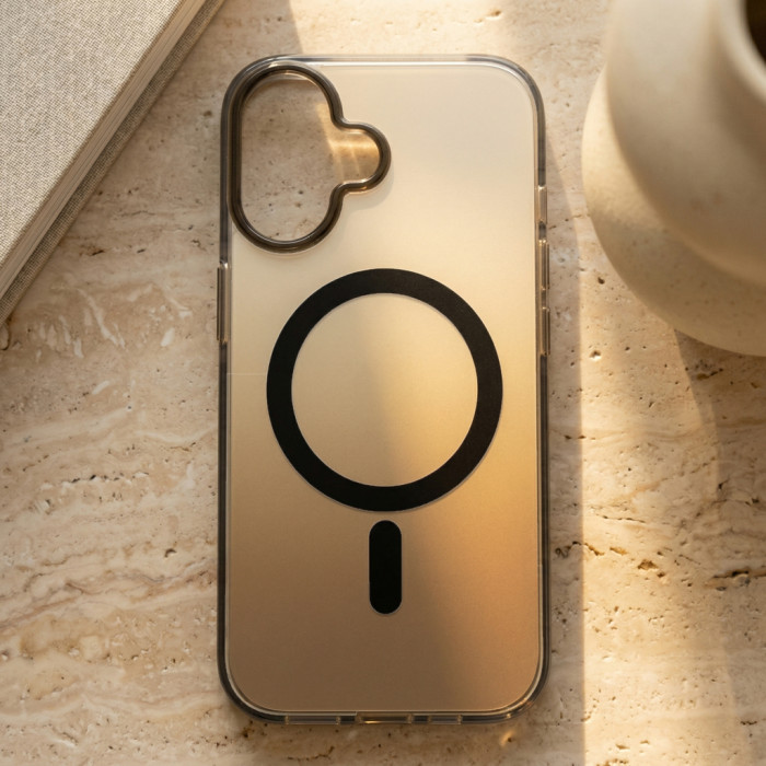Чохол до мобільного телефона BeCover FIBRA Shock-Proof MagSafe Apple iPhone 17 Clay (715441)