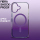 Чохол до мобільного телефона BeCover FIBRA Shock-Proof MagSafe Apple iPhone 17 Deep Purple (715442)