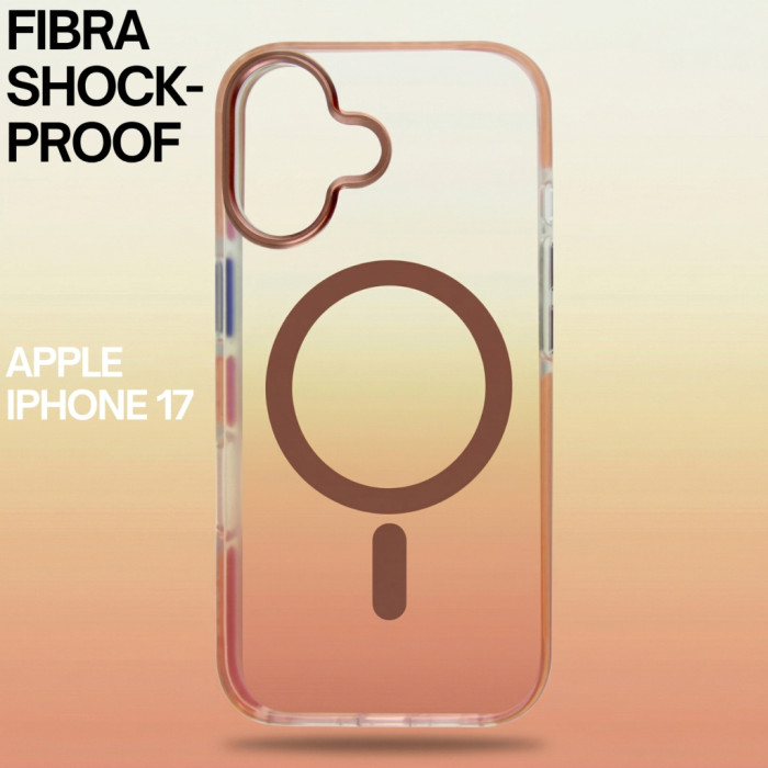 Чохол до мобільного телефона BeCover FIBRA Shock-Proof MagSafe Apple iPhone 17 Deserted (715443)