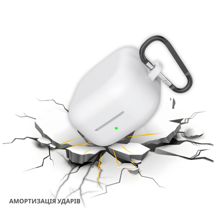 Чохол для навушників BeCover Silicon для Samsung Galaxy Buds 4 / 4 Pro White (715884)
