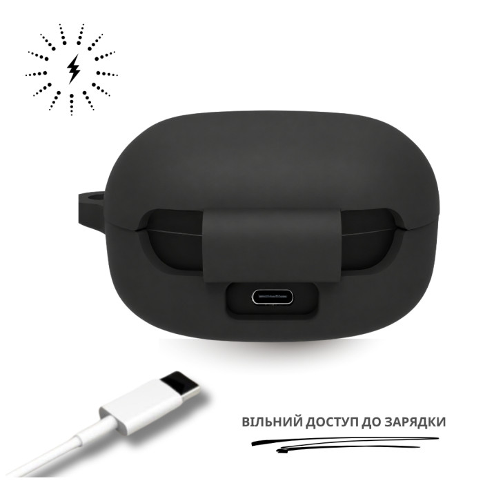 Чохол для навушників BeCover Silicon для Samsung Galaxy Buds Black (715893)