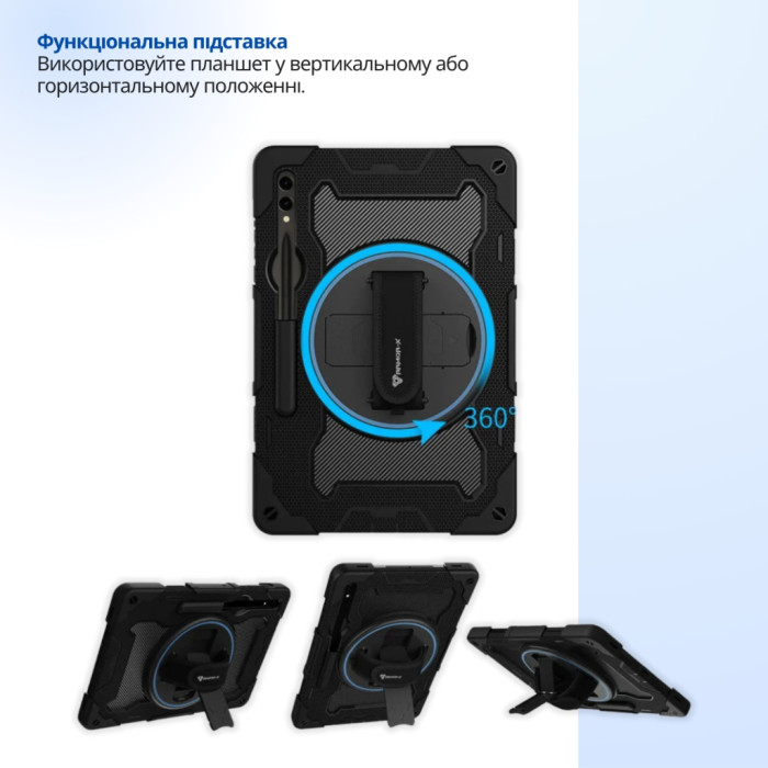 Чохол до планшета BeCover Horizontal handle Samsung Galaxy Tab S10 Plus (SM-X820/SM-X826) 12.4