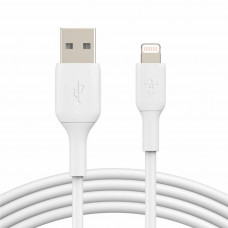 Дата кабель Belkin USB 2.0 AM to Lightning 1.0m PVC white (CAA001BT1MWH)