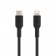 Дата кабель USB 2.0 AM to Lightning 1.0m BRAIDED black Belkin (CAA004BT1MBK)