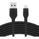 Дата кабель USB 2.0 AM to Lightning 3.0m black Belkin (CAA008BT3MBK)