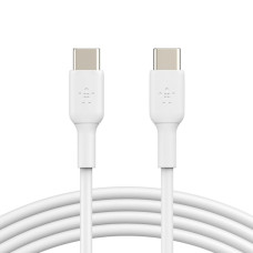 Дата кабель USB-C to USB-C 1.0m PVC white Belkin (CAB003BT1MWH)