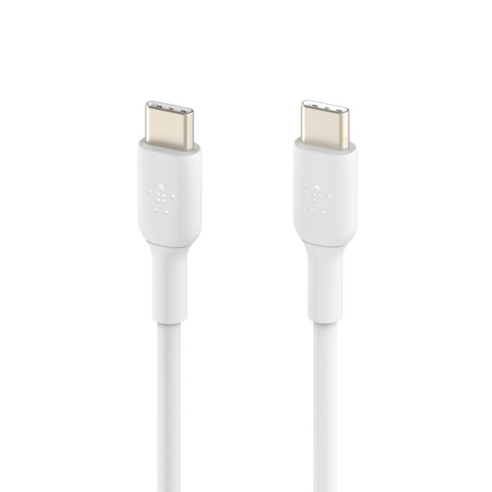 Дата кабель USB-C to USB-C 1.0m PVC white Belkin (CAB003BT1MWH)
