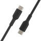 Дата кабель USB-C to USB-C 2.0m PVC black Belkin (CAB003BT2MBK)