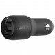 Зарядний пристрій Belkin Car Charger 24W Dual USB-A black (CCB001BTBK)