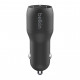 Зарядний пристрій Belkin Car Charger (24W) Dual USB-A, USB-A - Lightning, 1m, black (CCD001BT1MBK)