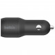 Зарядний пристрій Belkin Car Charger (24W) Dual USB-A, USB-A - USB-C, 1m, black (CCE001BT1MBK)