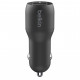 Зарядний пристрій Belkin Car Charger (24W) Dual USB-A, USB-A - USB-C, 1m, black (CCE001BT1MBK)