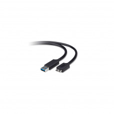 Дата кабель USB 2.0 AM to Micro 5P 0.9m black Belkin (F3U166BT0.9M)