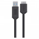 Дата кабель USB 2.0 AM to Micro 5P 0.9m black Belkin (F3U166BT0.9M)