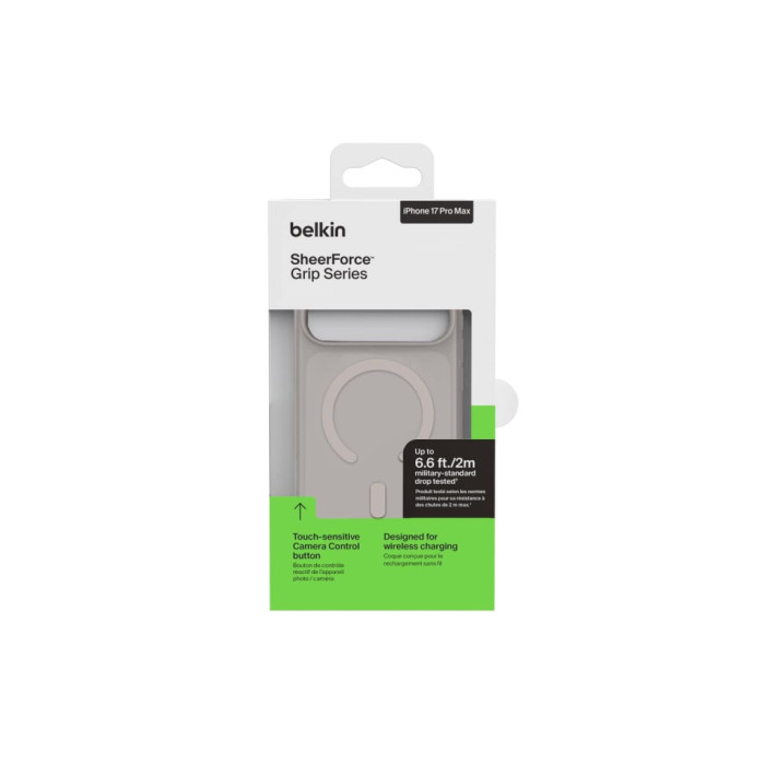 Чохол до мобільного телефона Belkin Magnetic Protective Grip iPhone 17 Pro Max Sand (MSA036HQSA)