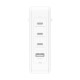 Зарядний пристрій Belkin 140W 3хUSB-С GAN PD PPS USB-A White (WCH014BTWH)