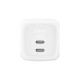 Зарядний пристрій Belkin 2xUSB-C PD67W GaN PPS + cable USB-C to USB-C 2.0m white (WCH020KQ2MWH-B6)