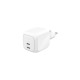 Зарядний пристрій Belkin 2xUSB-C PD67W GaN PPS white (WCH020KQWH)