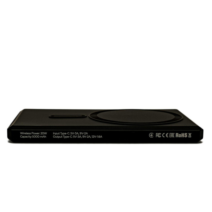 Батарея універсальна BePhone 5000mAh, 15W, MagSafe, black (BP-K5-BK)
