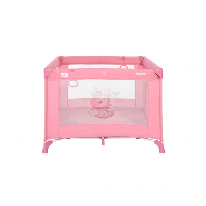 Дитячий манеж Bertoni/Lorelli HAPPY GAME ZONE rose vel
