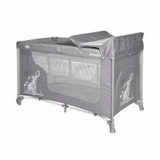 Дитячий манеж Bertoni/Lorelli MOONLIGHT 2L+ grey fun