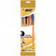 Ручка кулькова Bic Orange, асорті, 4шт в блістері (bc8308541)