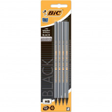 Олівець графітний Bic Evolution Eco HB чорний в блістері, 4 шт (bc896016)