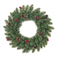 Різдвяний вінок Black Box Trees Вінок Creston Frosted Ягоди та шишки 60 см (8718861153002)