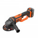 Шліфувальна машина Black&Decker 18V, 4Ah, 125 мм, 8600 об/хв (BCG720M1)