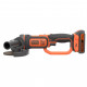 Шліфувальна машина Black&Decker 18V, 4Ah, 125 мм, 8600 об/хв (BCG720M1)