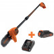 Кущоріз Black&Decker висоторіз, 18V,2Ah, штанга 150-244 см, довжина шини 20 см (GPC1820L20)