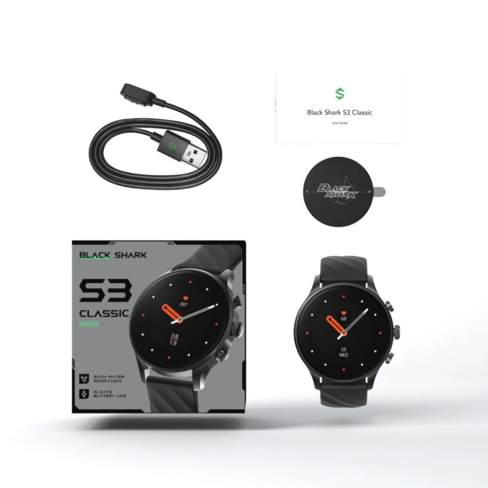 Смарт-годинник Black Shark S3 Classic BS-W2410 Чорний (1184524)