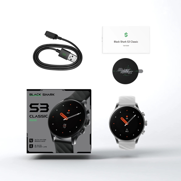 Смарт-годинник Black Shark S3 Classic BS-W2410 Срібний (1184525)